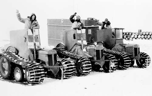 Tractors at the South Pole