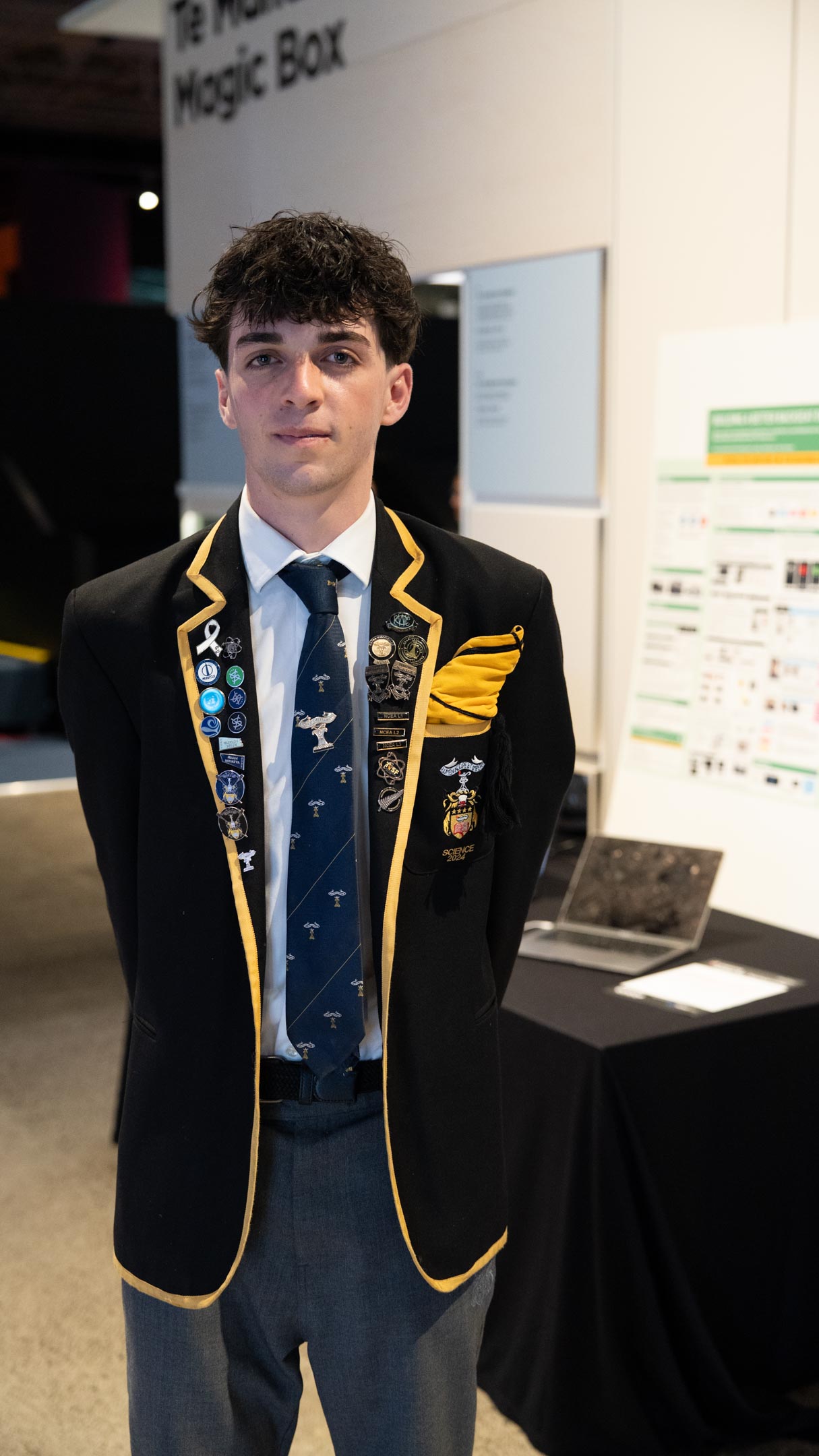 Jesse Rumball Smith, second place in the year 11-13 category.