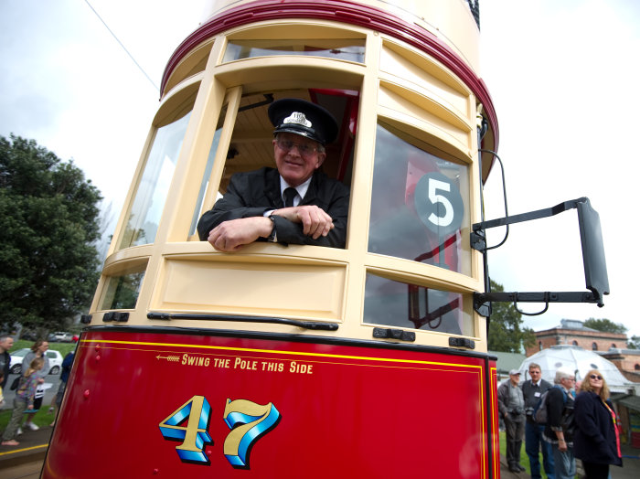 Welcome aboard Tram 47 aka Big Ben, the beautiful double decker.