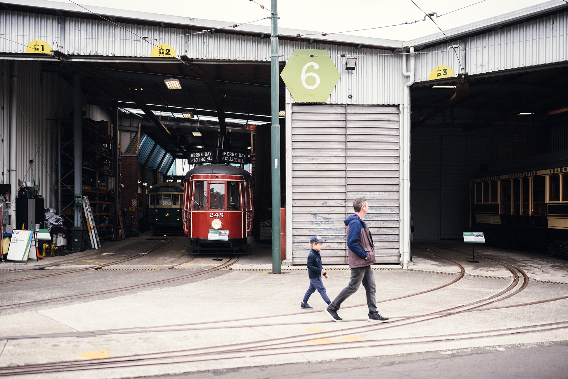 Tram Barn 6 and workshop.