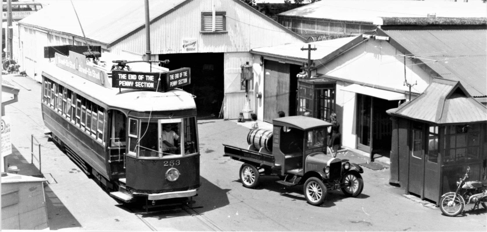 1973 #253 with Destination set for the book launch of Graham's book 'The End of the Penny Section' at MOTAT (Graham Stewart)