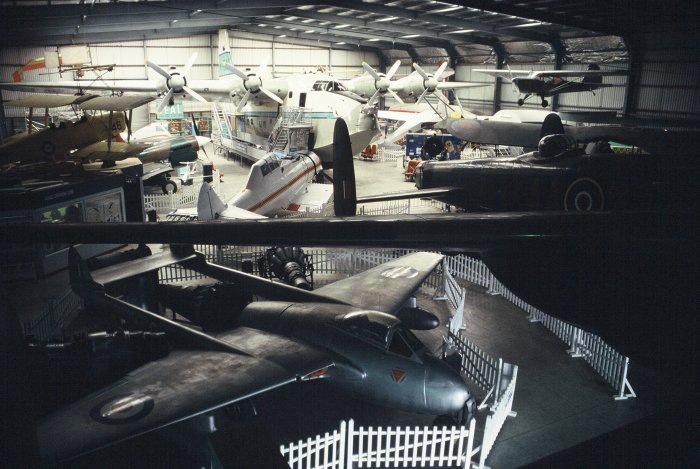 Aircraft in the Aviation Centre at Motions Rd (2001)
