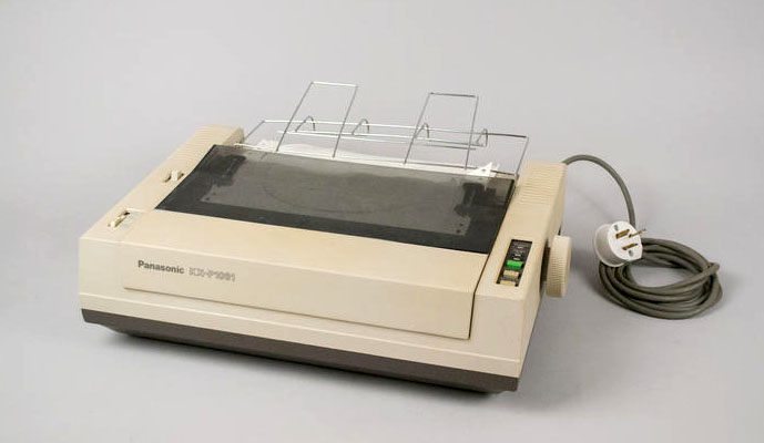 Panasonic Corporation et al. 1990. Printer [Impact Dot Matrix KX-P 1081], 2016.52. The Museum of Transport and Technology (MOTAT).