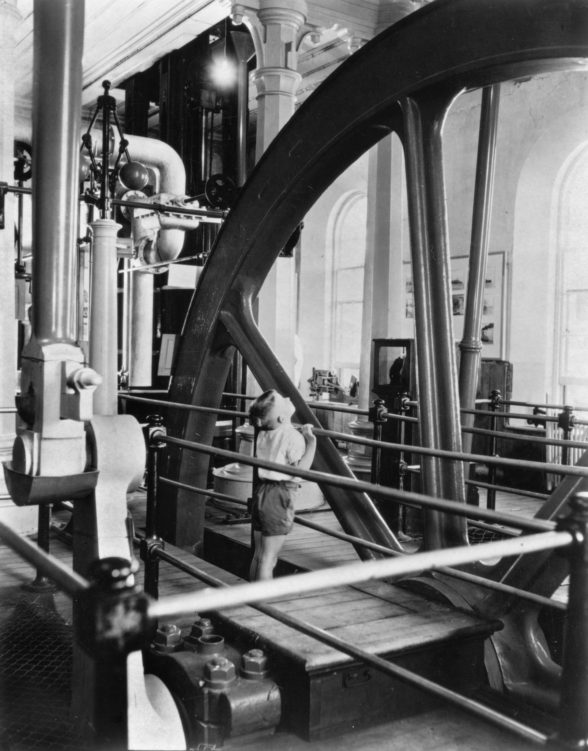 Western Springs Pumping Station beam engine. Unknown photographer, 03-889. Walsh Memorial Library, The Museum of Transport and Technology (MOTAT).