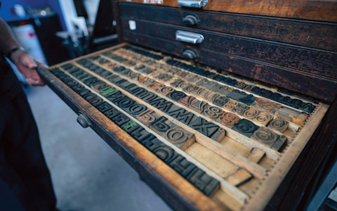 Letterpress printing workshop