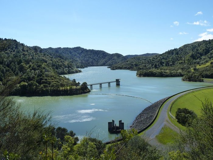 Wairoa Reservoir. Hunua Ranges, New Zealand, taken 7 September 2014