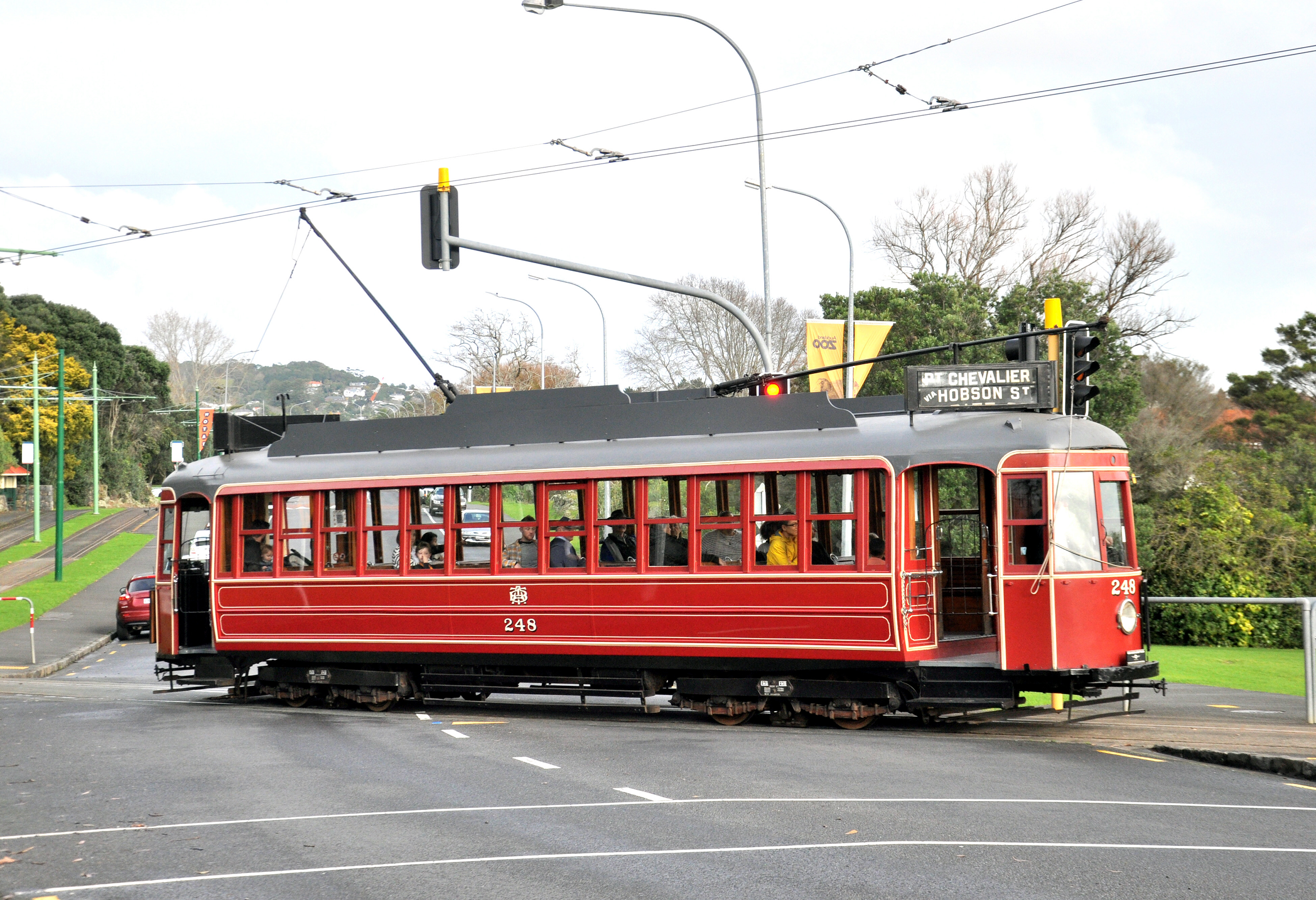 Albert Chan. 20th June 2021.  Live day with 248 crossing Motions Road, heading to MOTAT Motions Road.  With permission from Albert Chan supplied by James Duncan. 