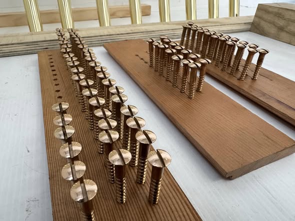 Replica bronze screws