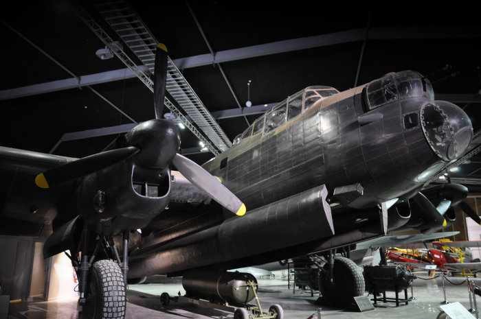 Lancaster Bomber on display.
