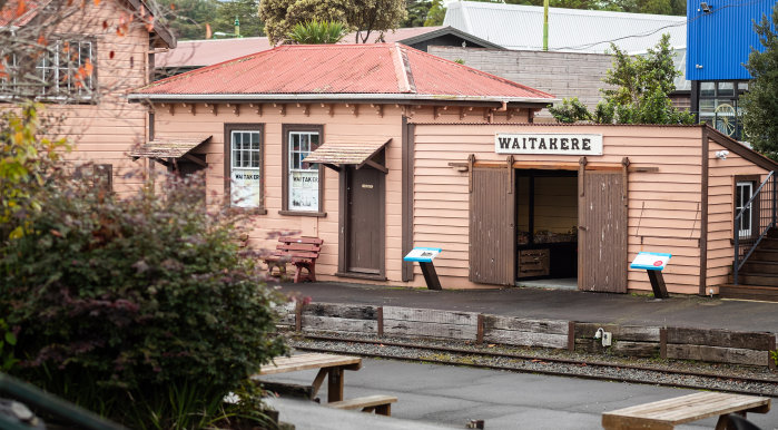 Waitakere Station and home to the West Auckland Rail model 