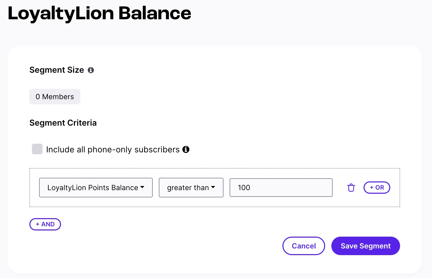 Integration screenshot