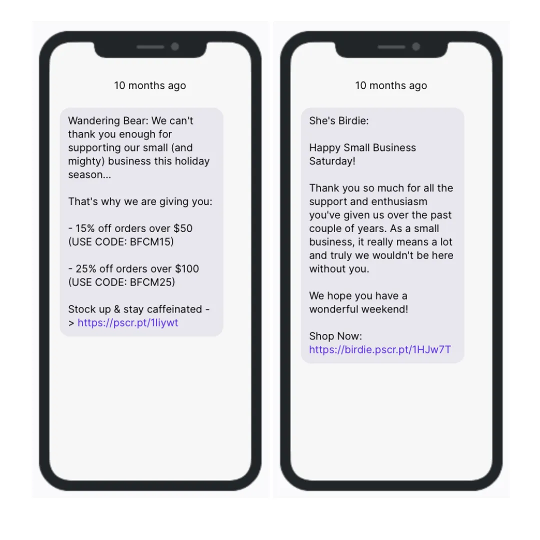 Wandering Bear and She's Birdie Small Business Saturday