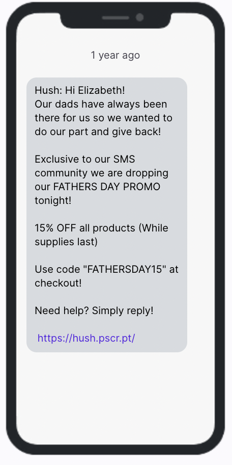 Father's Day SMS Hush Blankets