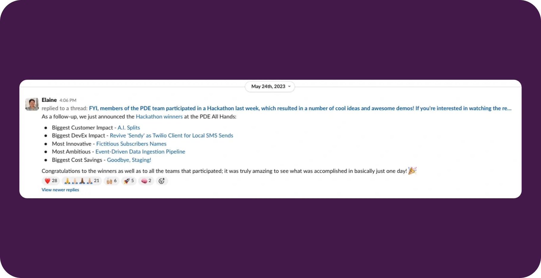 Vault May 23 - PDE Hackathon 2