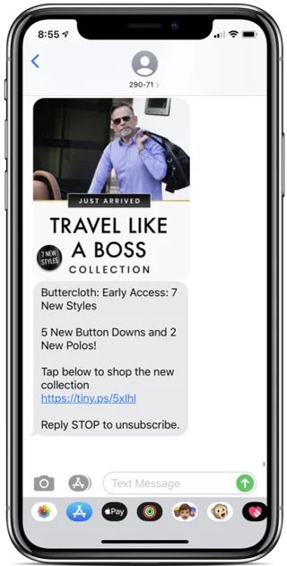 Buttercloth-SMS-Example