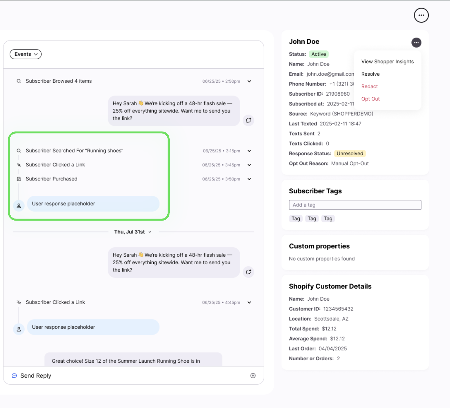 Subscriber Profile Timeline Higher res
