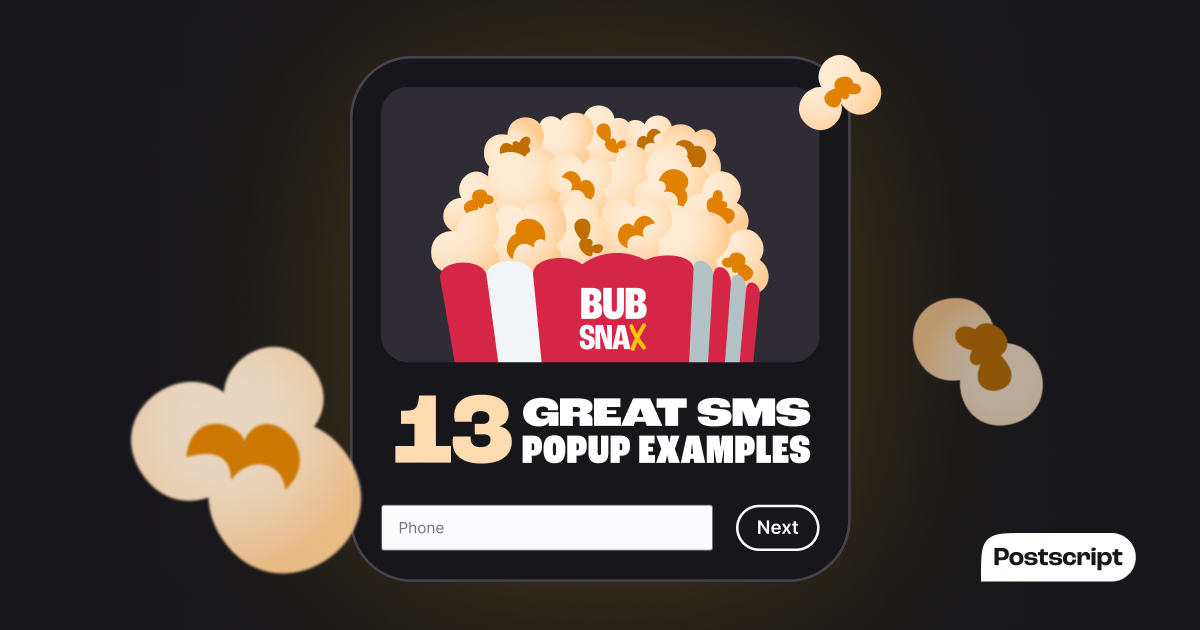 13 High-Converting SMS Opt-in Popups from Real Brands