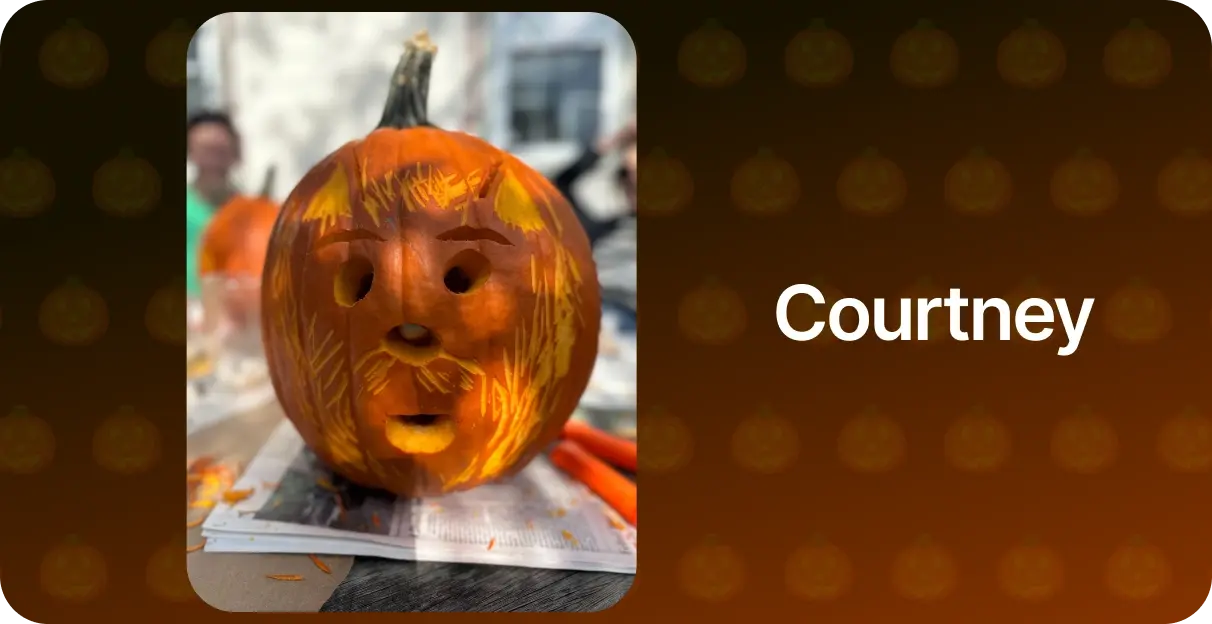 Vault Oct 23 - October 2023 Pumpkin Carving Courtney