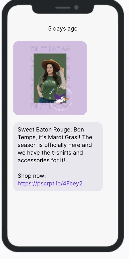 Mardi Gras SMS Campaign 