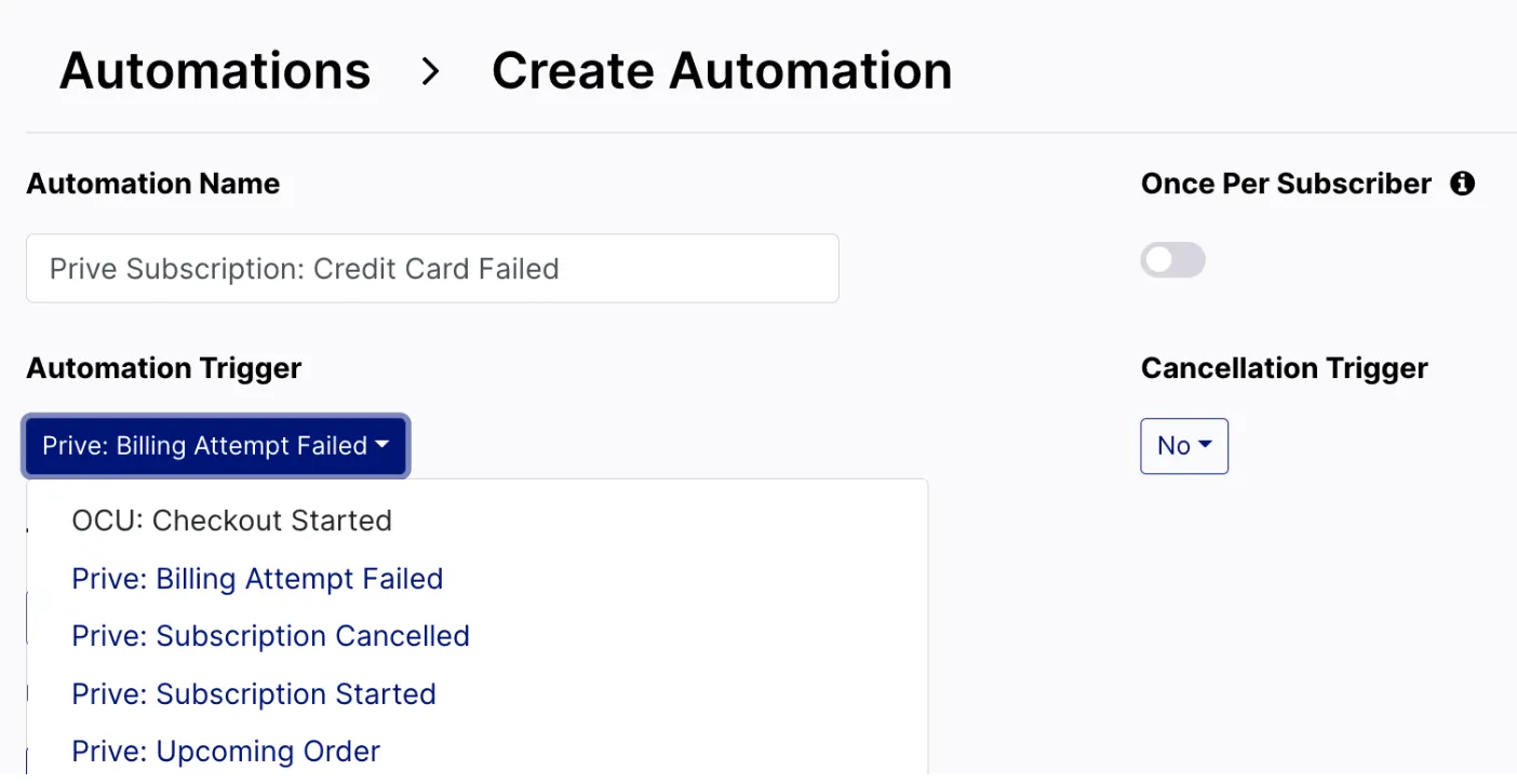 Integration screenshot