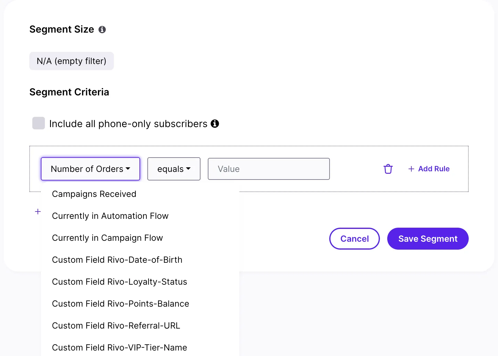 Integration screenshot