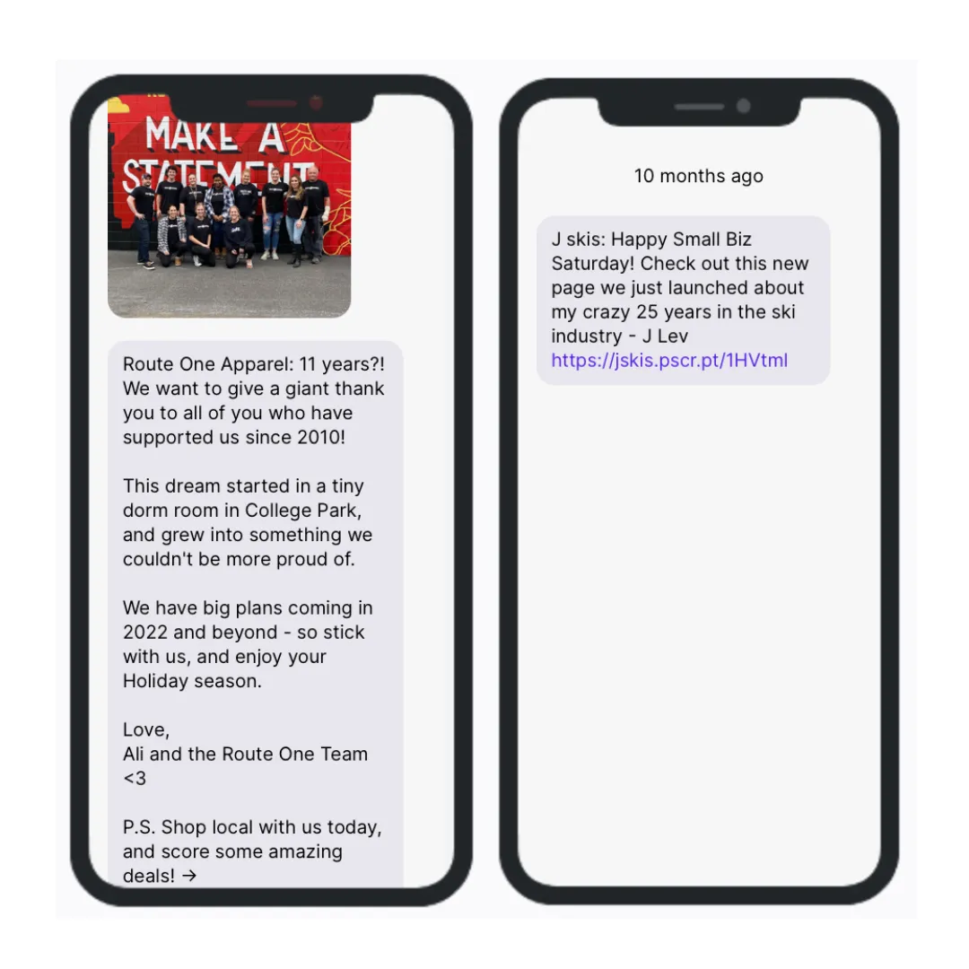 Small Business Saturday Route 1 and J Skis
