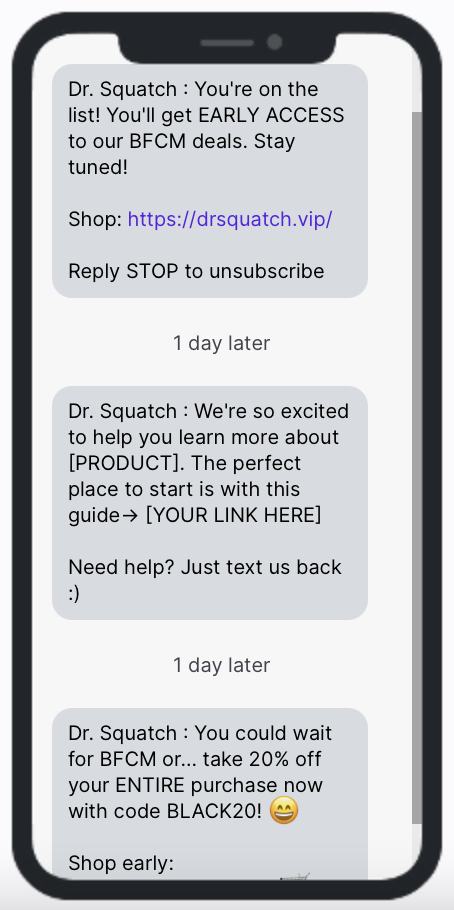 Dr. Squatch uses Spellbound to drive 30% more SMS subscribers per email  campaign