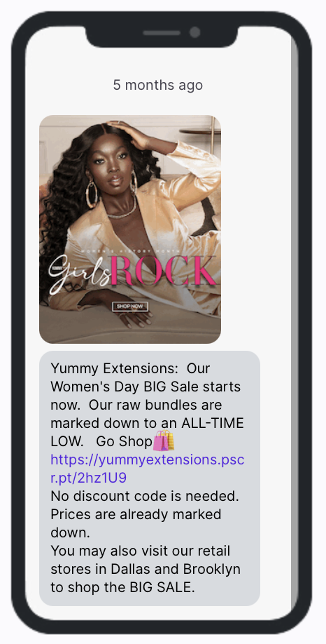 Yummy Extensions Women's Day