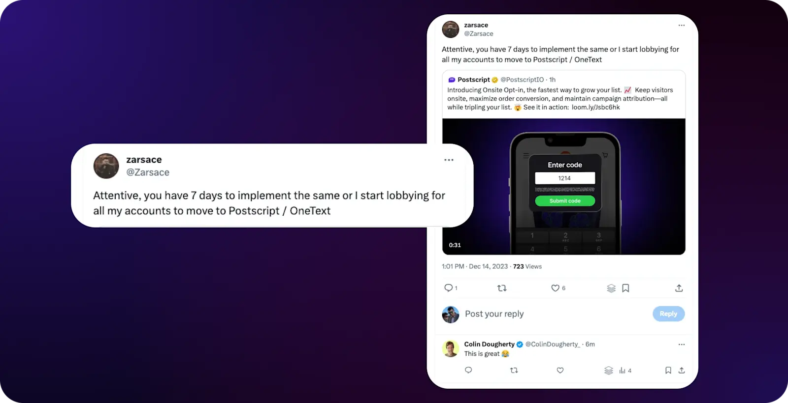 Vault Dec 23 - Onsite Opt-in Feedback