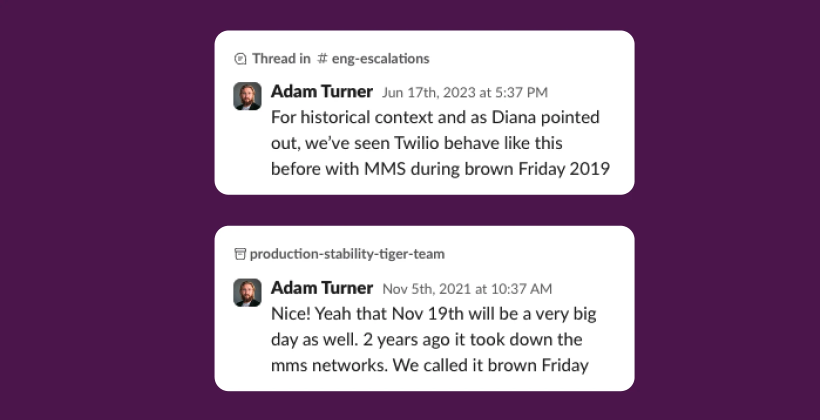 Brown Friday AT Messages