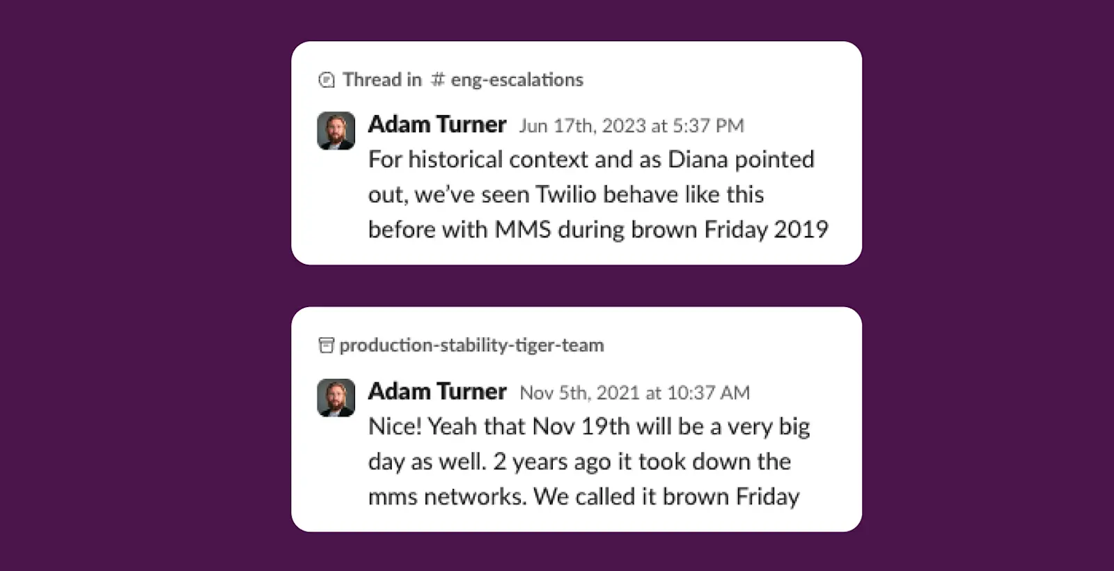 Brown Friday AT Messages