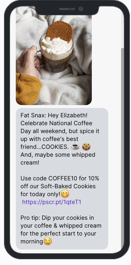 Fat Snax SMS Campaign