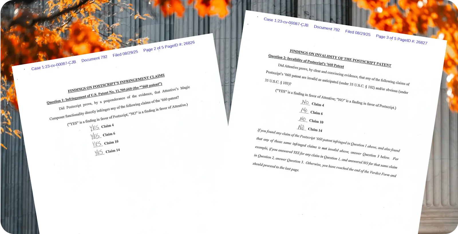 Vault Aug 25 - Attentive V Postscript verdict