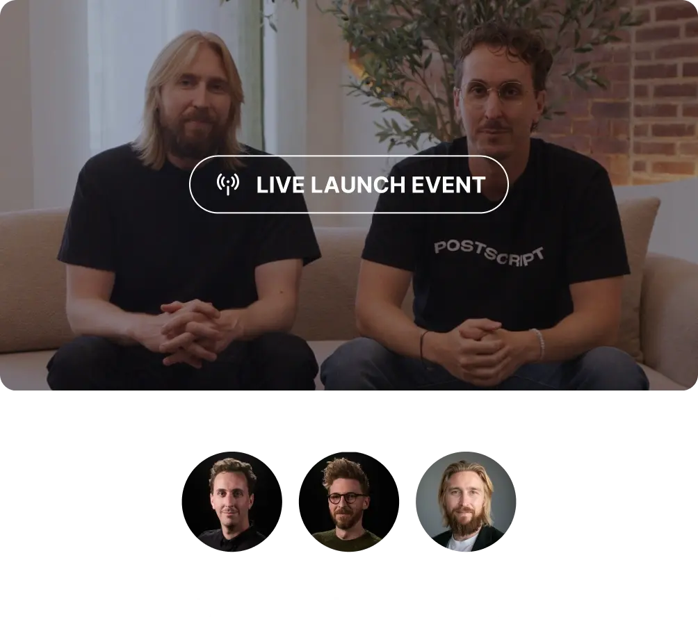 launch event video poster