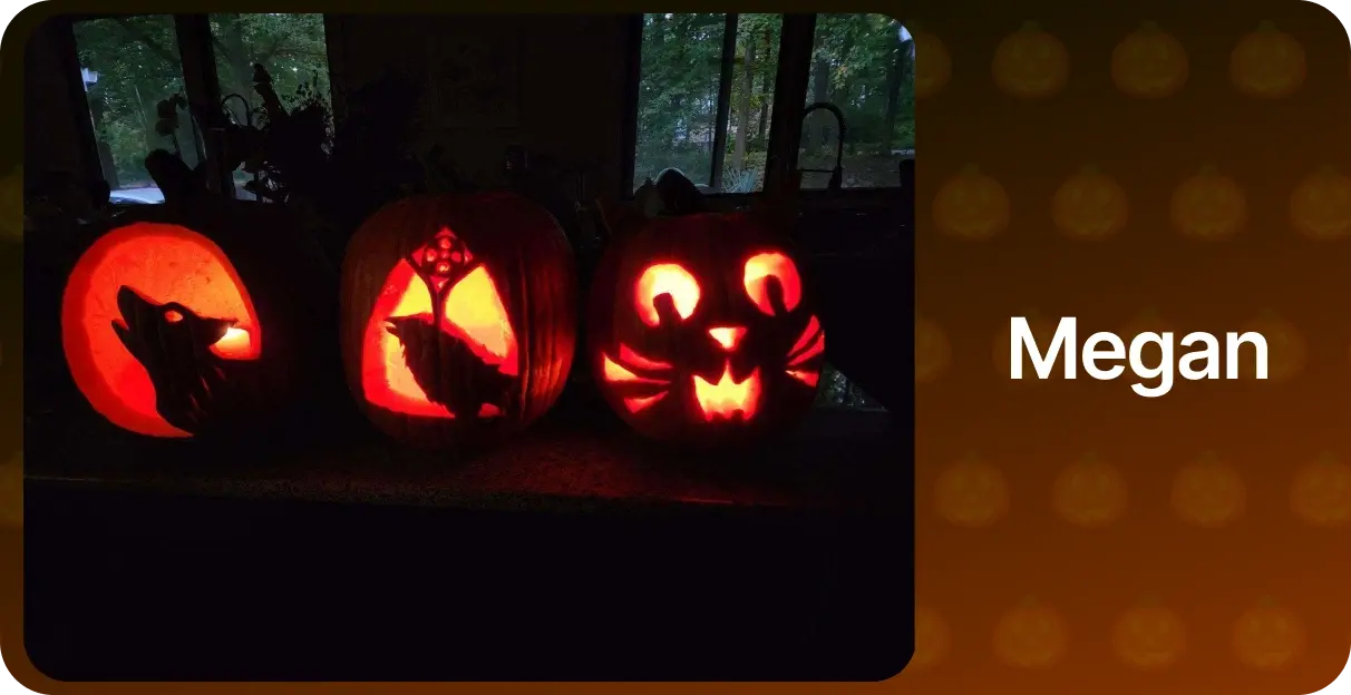 Vault Oct 23 - October 2023 Pumpkin Carving Megan