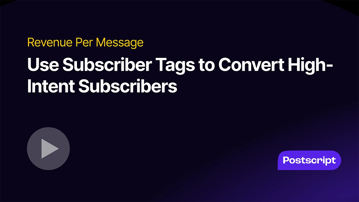 Use subscriber tags to convert