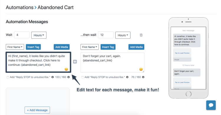 10+ Abandoned Cart SMS Examples & Templates