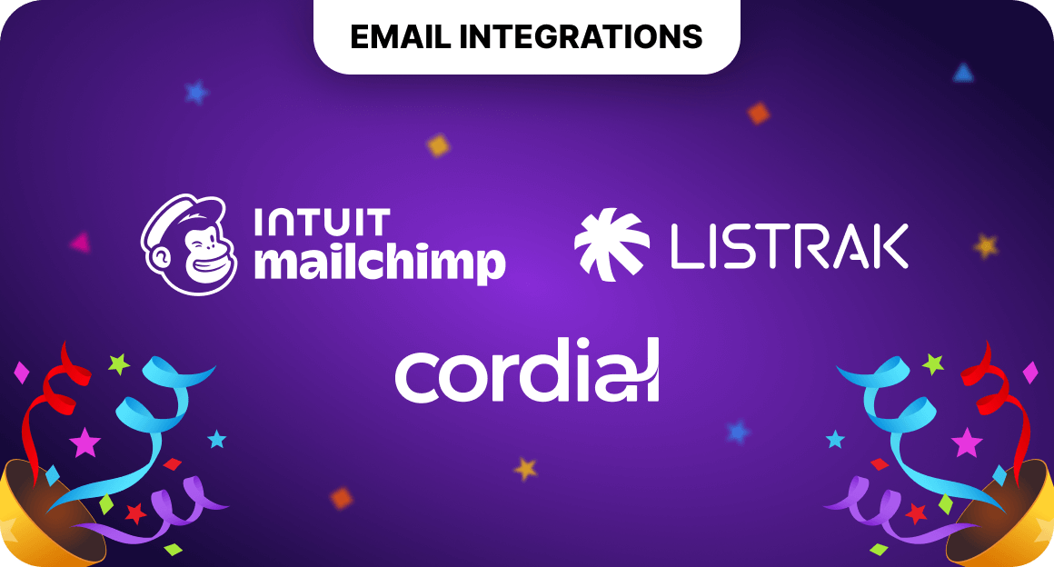 Mailchimp, Listrak, Cordial ESP Announcement