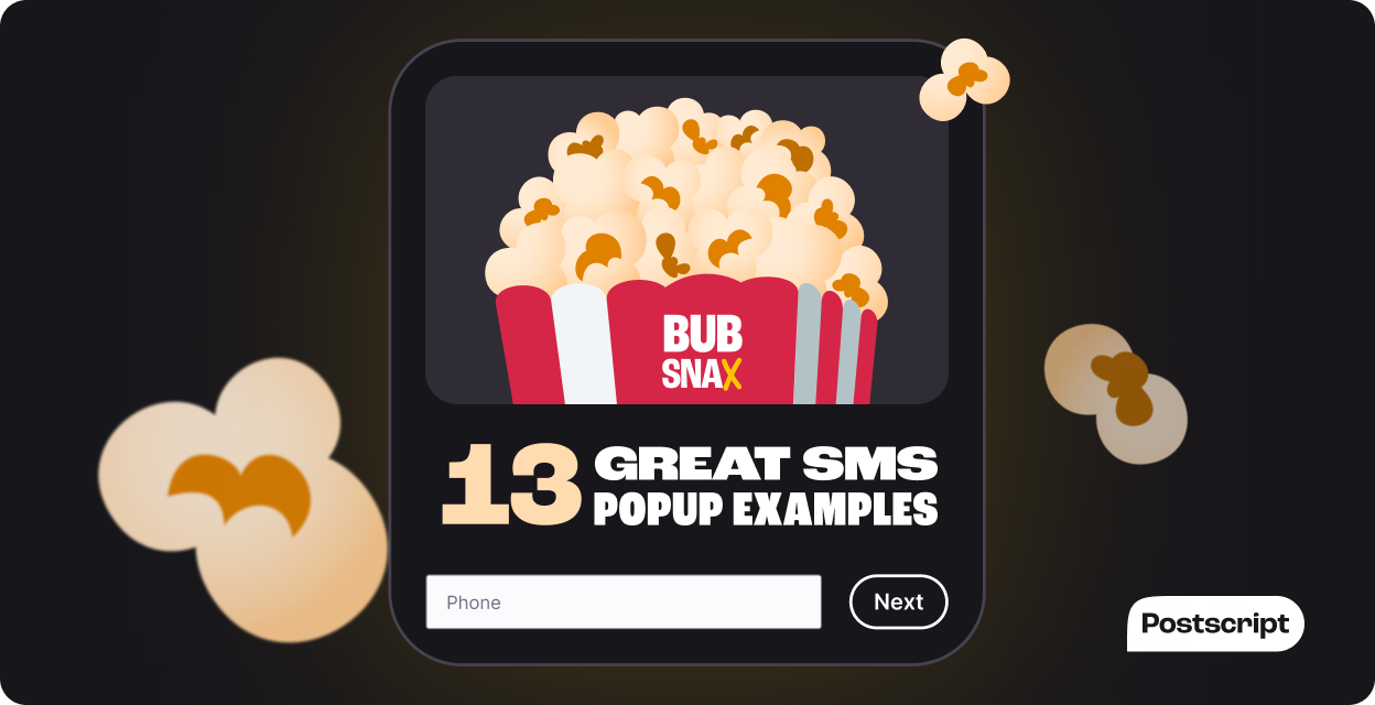 13 High-Converting SMS Opt-in Popups from Real Brands