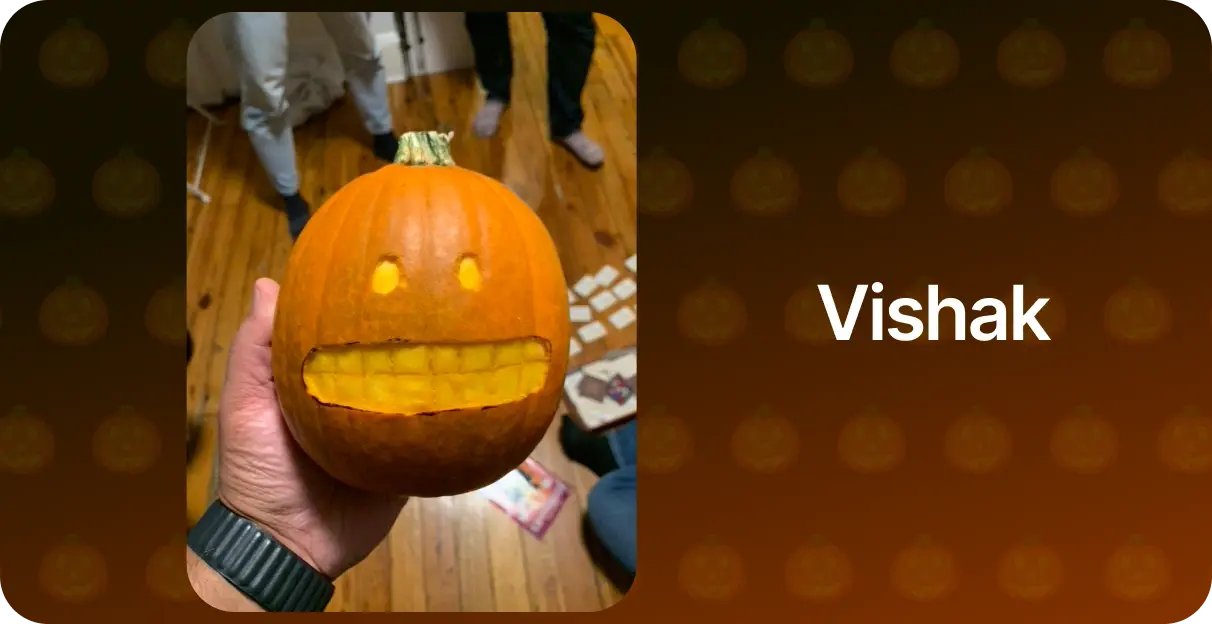 Vault Oct 23 - October 2023 Pumpkin Carving Vishak
