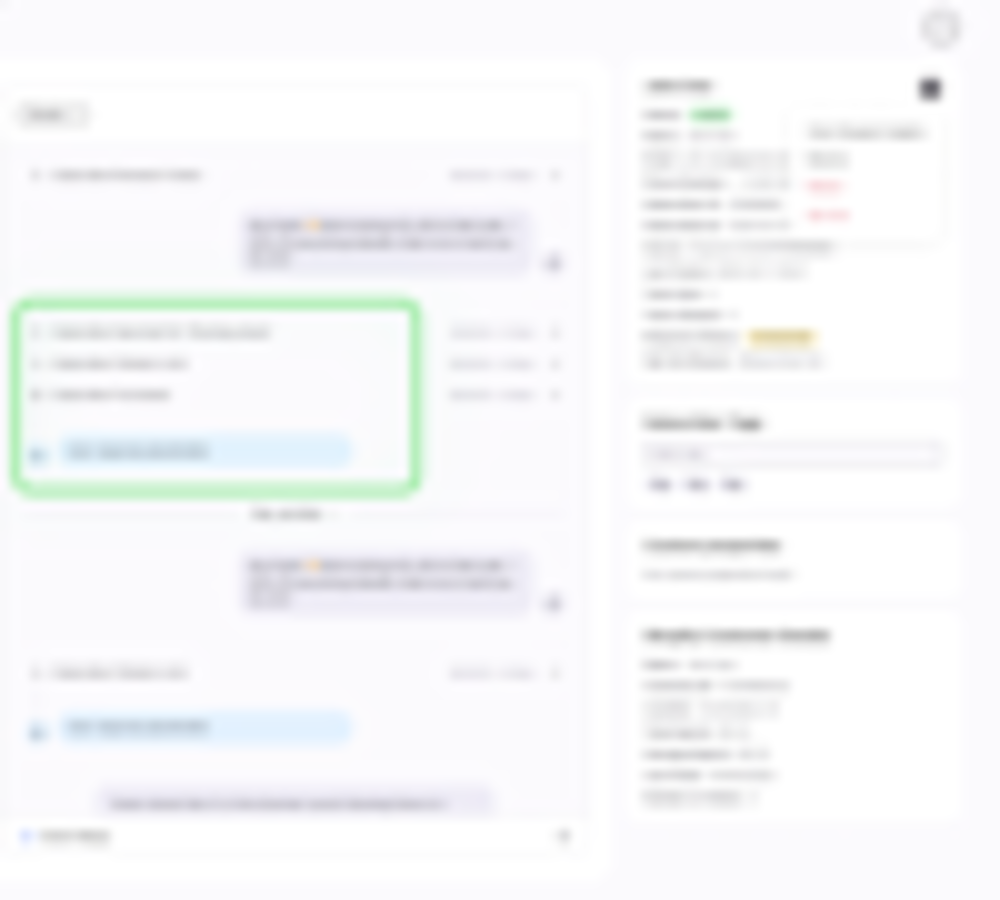 Subscriber Profile Timeline