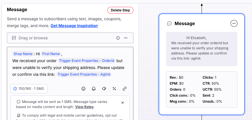 Integration screenshot