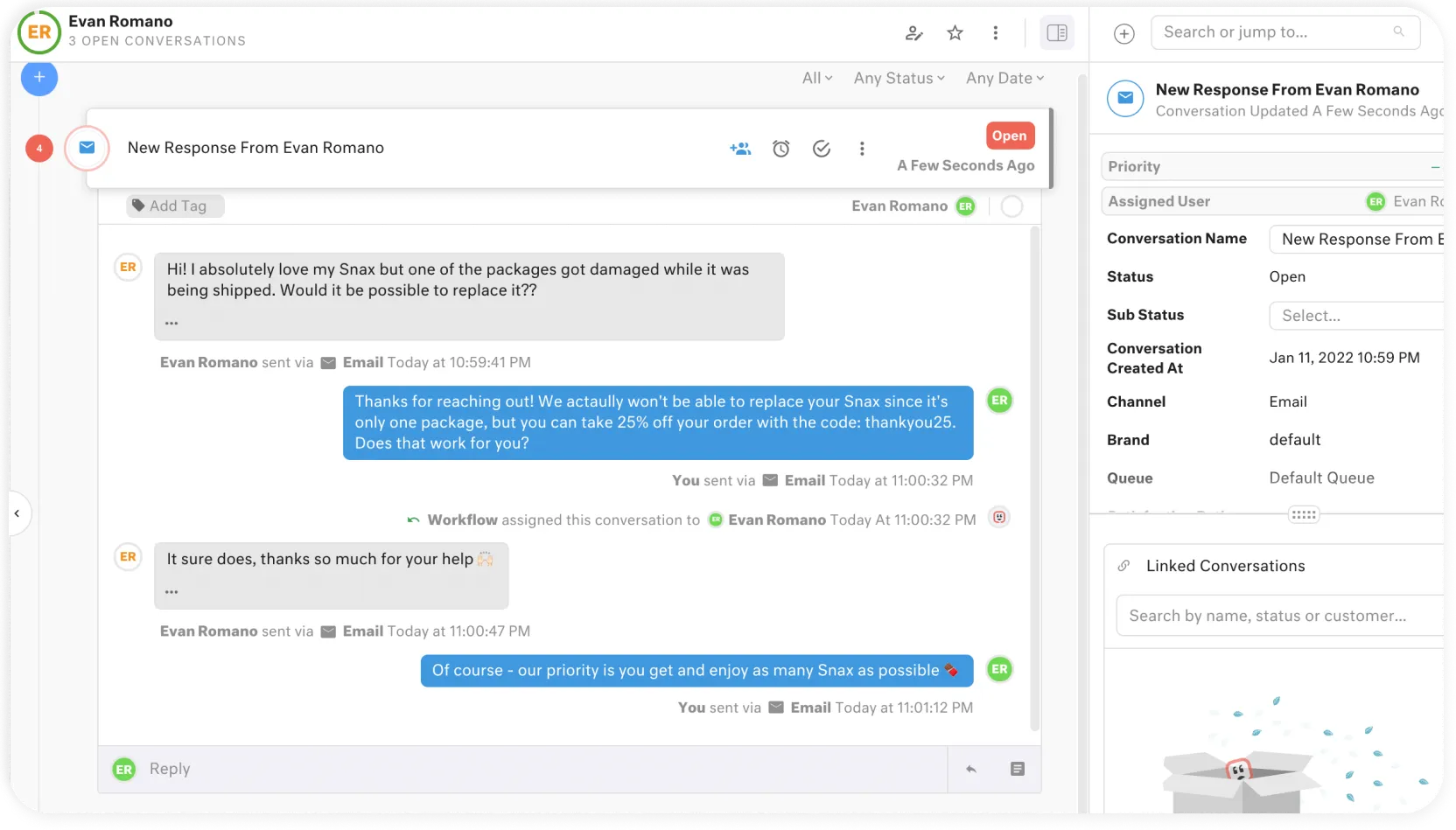 Integration screenshot