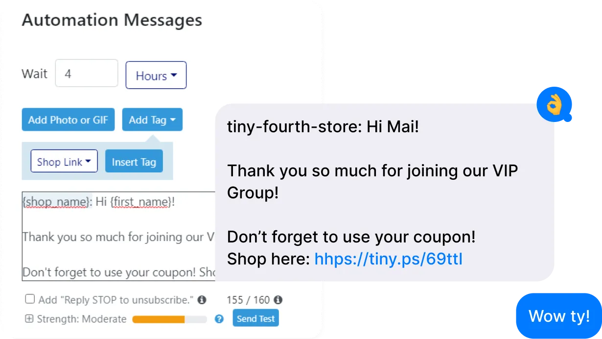 Integration screenshot
