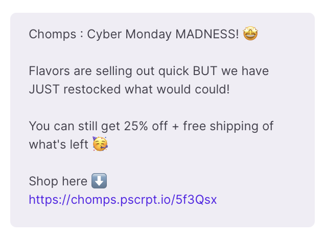 Chomps Cyber Sellout