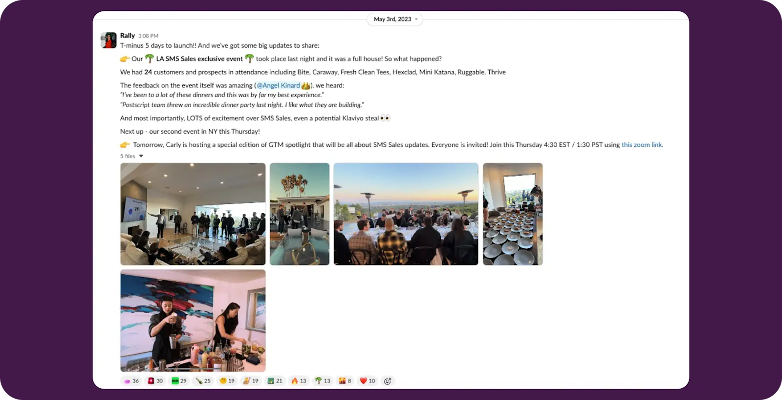 Vault May 23 - LA SMS Sales Event Recap