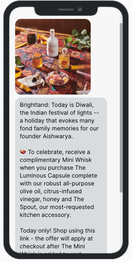 Diwali SMS Campaign - Brightland