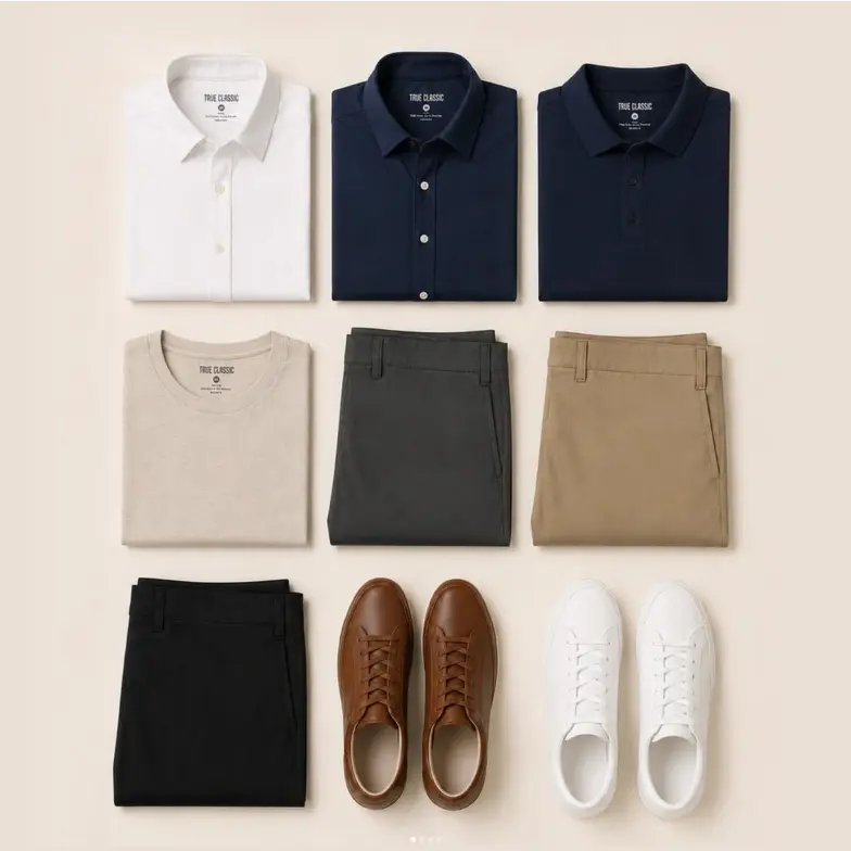 true classic flatlay