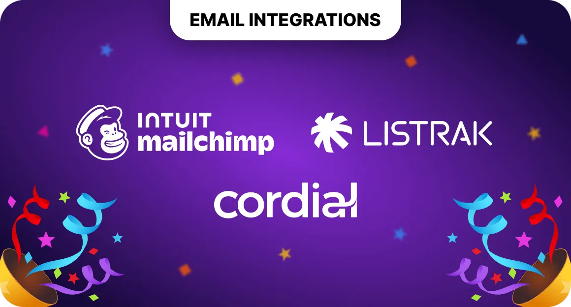 Mailchimp, Listrak, Cordial ESP Announcement