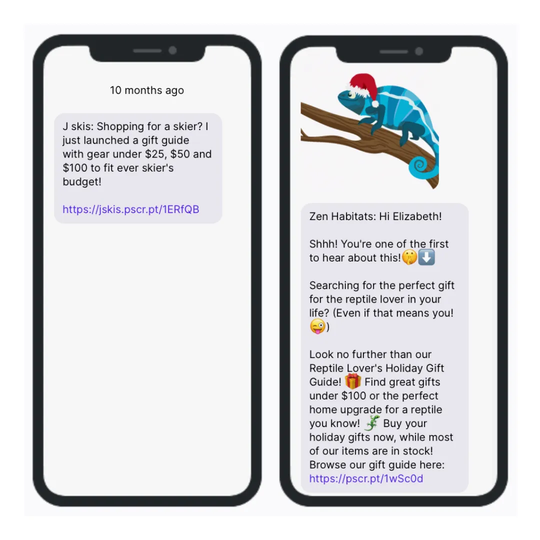 J Skis and Zen Habitats Gift Guide Texts